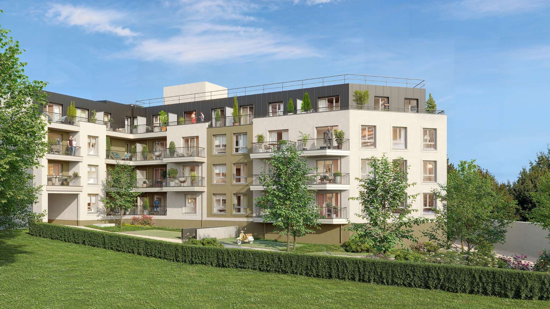 À Crosne, dans un quartier central prisé