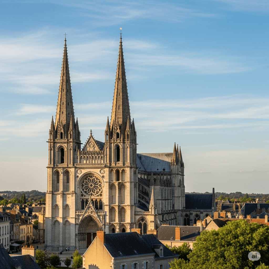 Illustration : La cathédrale de Chartres, classée UNESCO, et de nombreuses cités médiévales incarnent l’identité culturelle régionale.