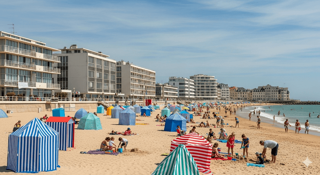 Illustration : Station balnéaire aux multiples facettes, célèbre pour son architecture moderniste des années 50, sa grande plage et son marché central animé. La destination familiale par excellence.