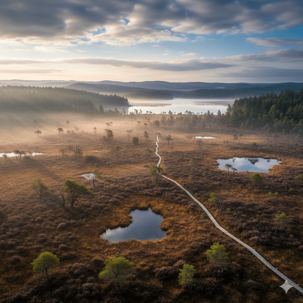Illustration : Parc Naturel Régional et réserve de biosphère, ce territoire sauvage est un paradis de landes, de tourbières et de forêts profondes, idéal pour se ressourcer loin de tout.