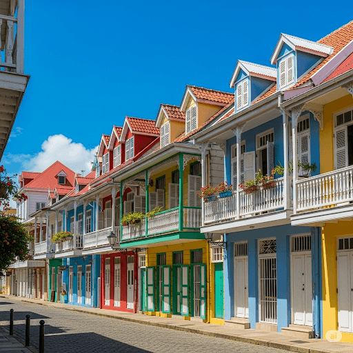 Illustration : Capitale régionale, Cayenne séduit par ses marchés colorés, son patrimoine créole et son dynamisme administratif et culturel.