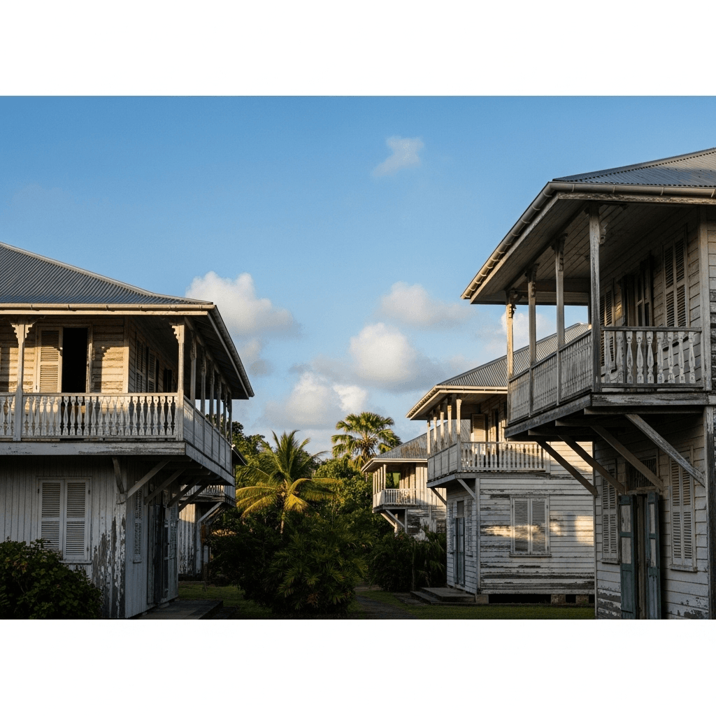 Illustration : Saint-Laurent-du-Maroni est en pleine expansion et séduit par son authenticité, ses bâtiments coloniaux et son dynamisme démographique.