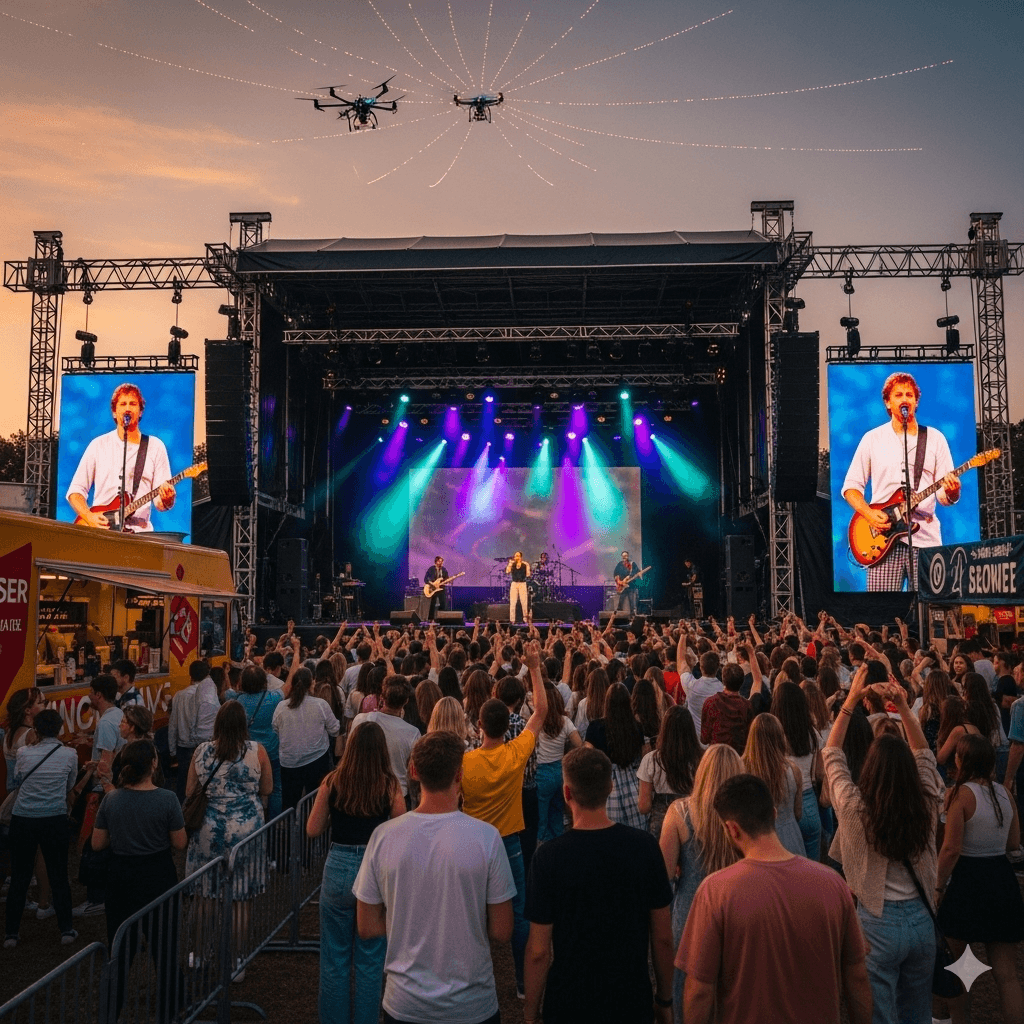 Illustration : Saint-Martin accueille de nombreux événements : festivals musicaux, carnaval, compétitions nautiques et manifestations culturelles.
