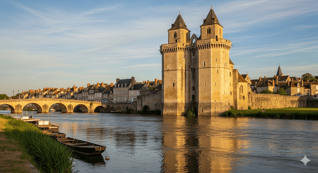 Illustration : Découvrez la dynamique capitale des Deux-Sèvres, son centre-ville animé au bord de la Sèvre Niortaise, et son imposant donjon roman, l'un des plus beaux de France.