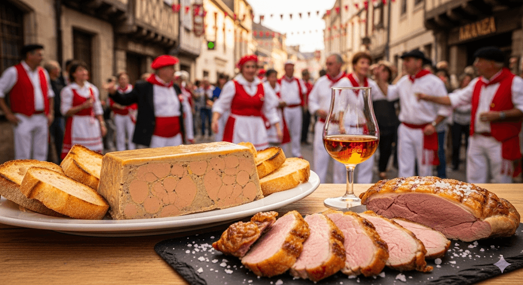 Illustration : Les ferias de Dax et Mont-de-Marsan sont des événements majeurs qui rythment la vie locale. La gastronomie (foie gras, magret, armagnac) est un pilier de l'identité et de l'attractivité du département.
