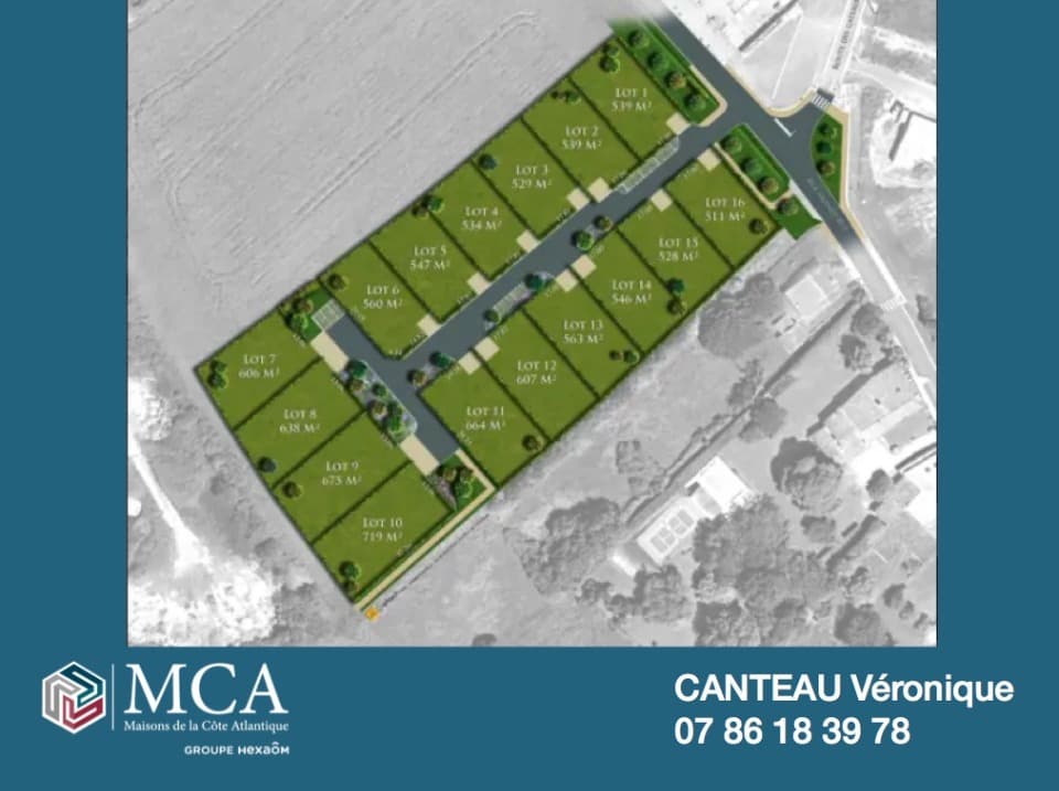 Terrain à partir de 462m² à Meursac