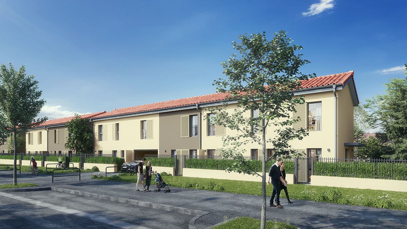 Programme neuf Vaulx-en-Velin quartier pavillonnaire du Village-Nord à Vaulx-en-Velin