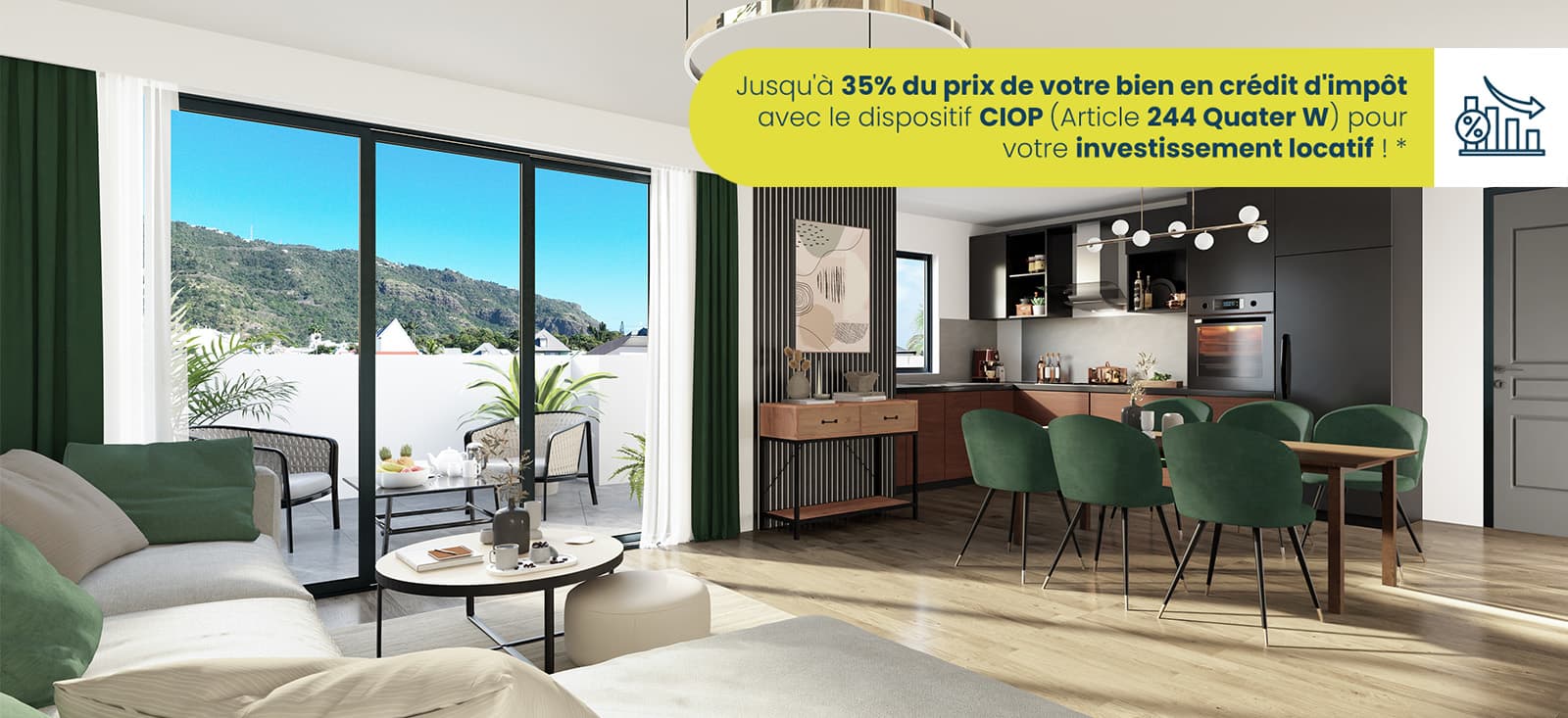 Programme Saint-Denis à 2 min a pied du Jardin de l'Etat