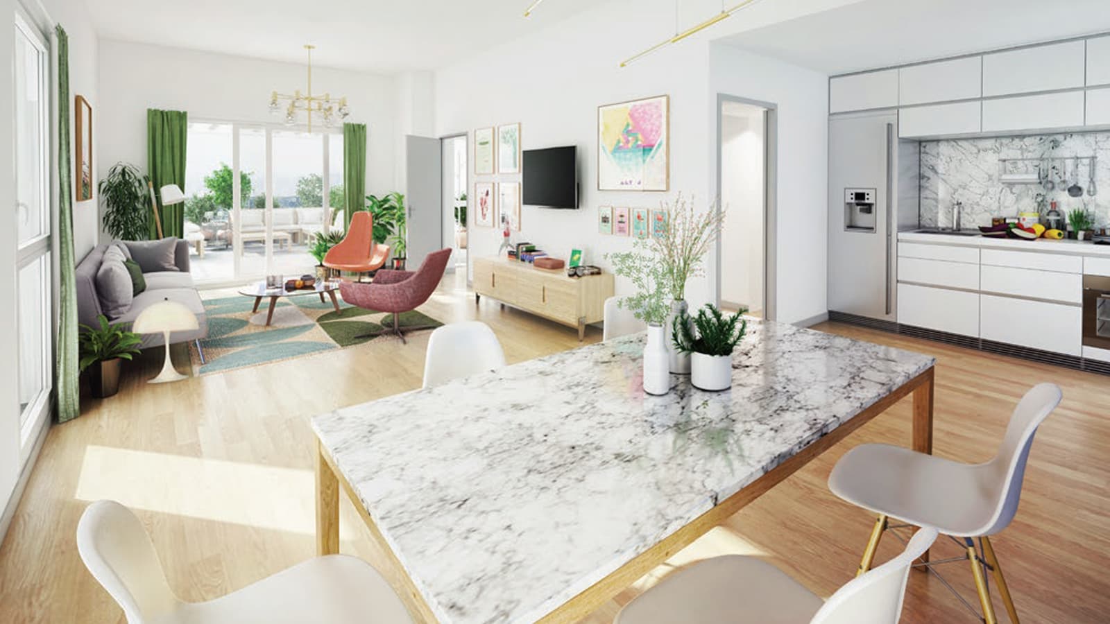 Lens T3 neuf entre centre-ville et le musée du Louvre-Lens