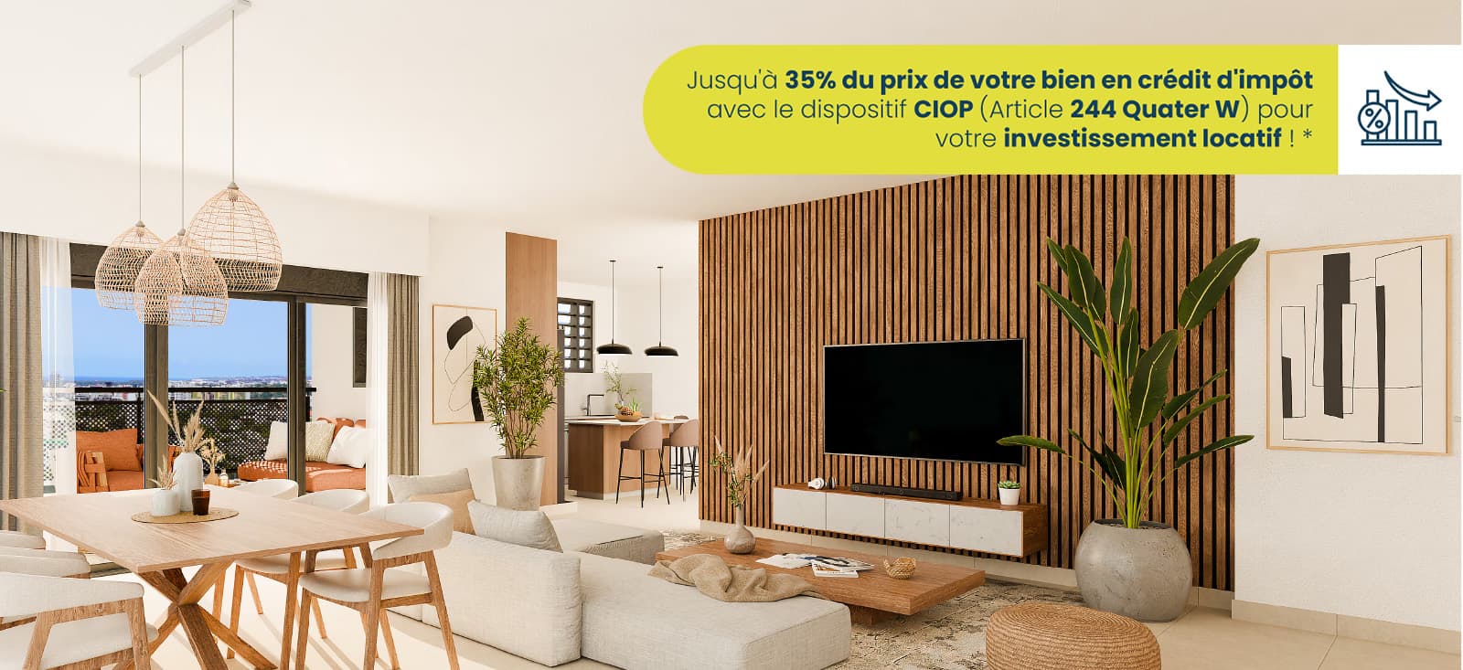 Saint-Denis vue mer quartier recherché prestations haut de gamme