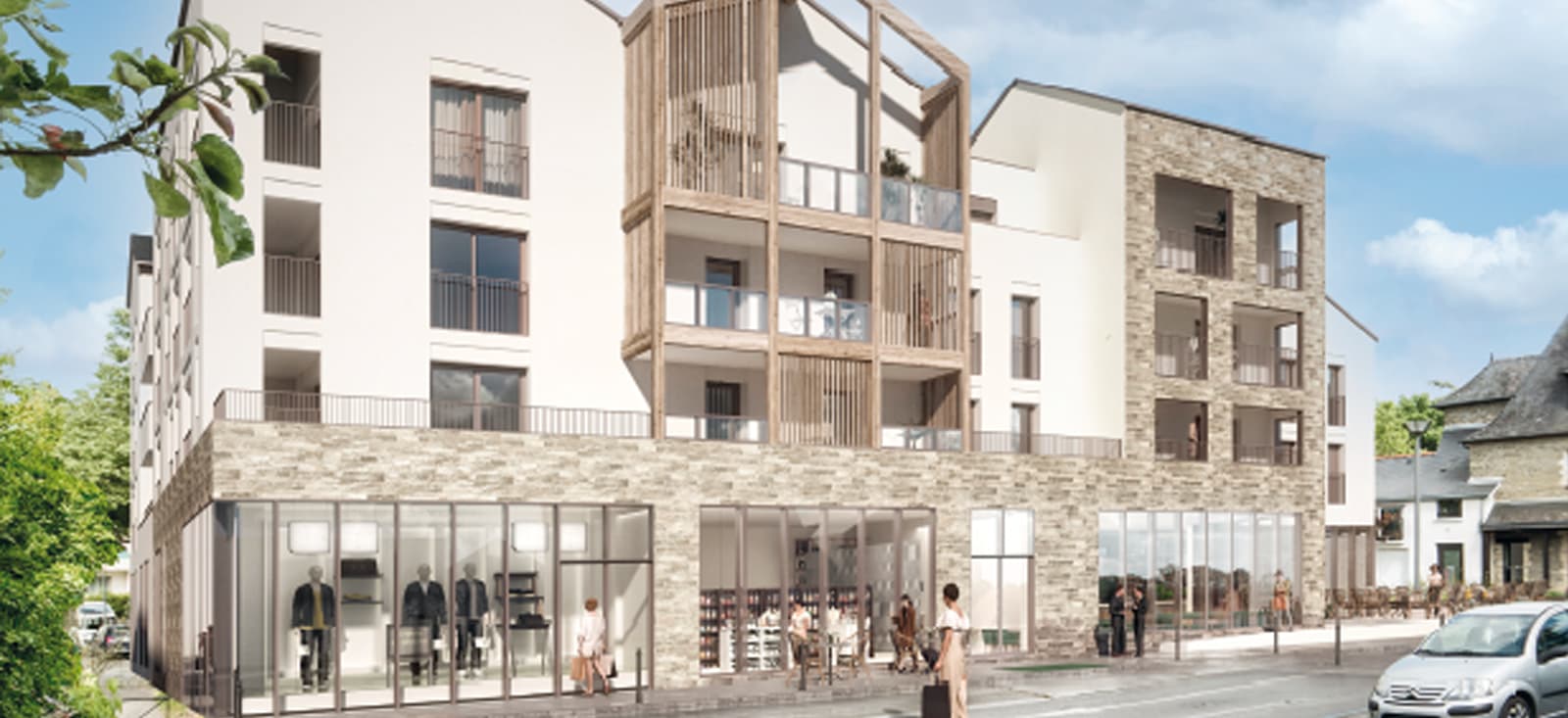 Programme neuf Vern-sur-Seiche résidence face à la Place de l'Église à Vern-sur-Seiche
