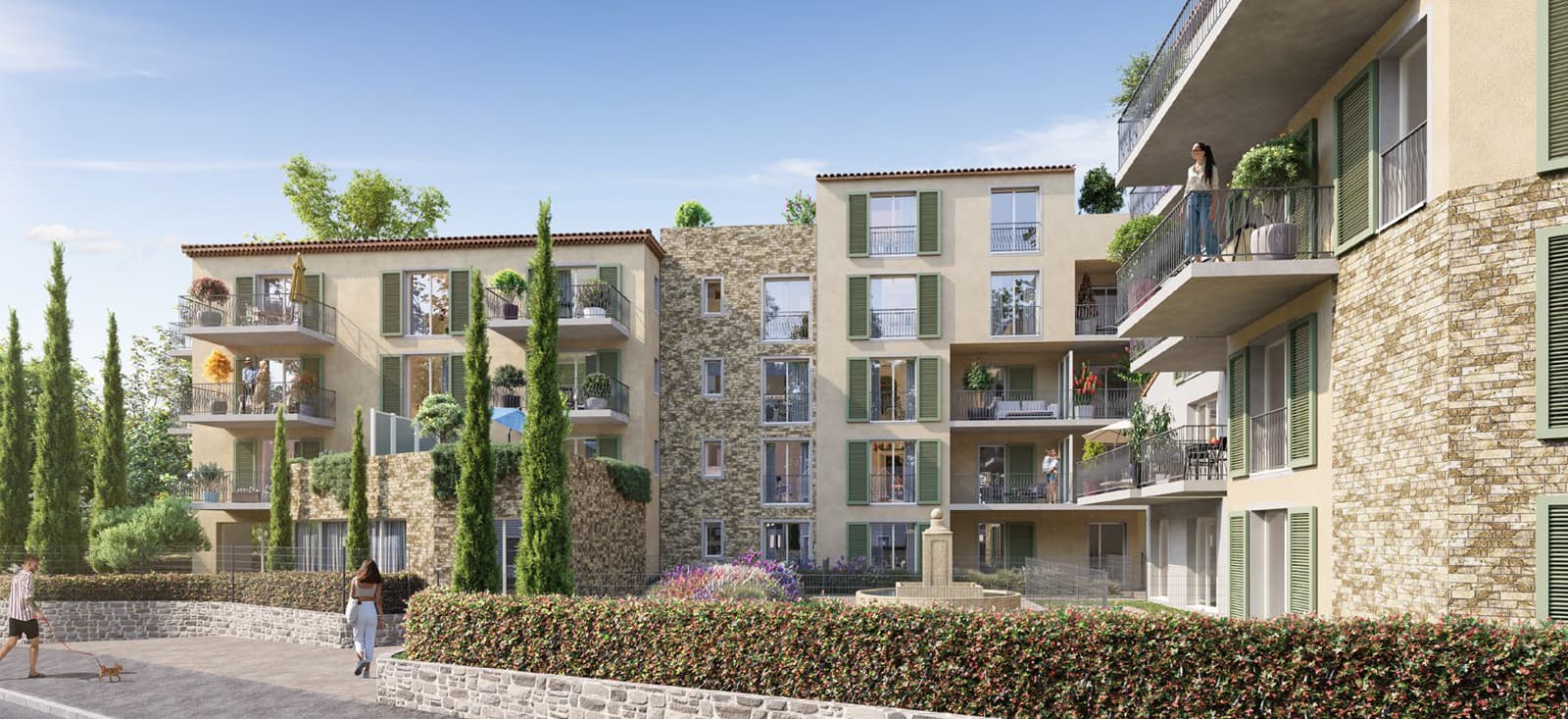 Programme Auribeau Village emplacement central proche commerces