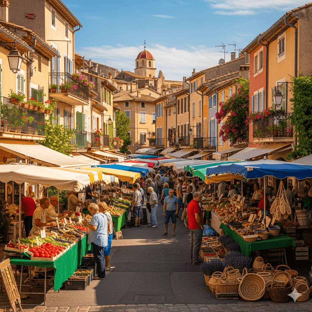 Illustration : Gordes, Roussillon ou Saint-Paul-de-Vence incarnent le charme provençal avec leurs ruelles pittoresques, marchés colorés et traditions locales.