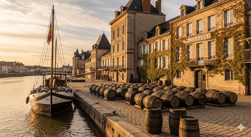 Illustration : Explorez les chais des plus grandes maisons de spiritueux au monde, flânez dans le vieux Cognac et découvrez un savoir-faire d'exception.