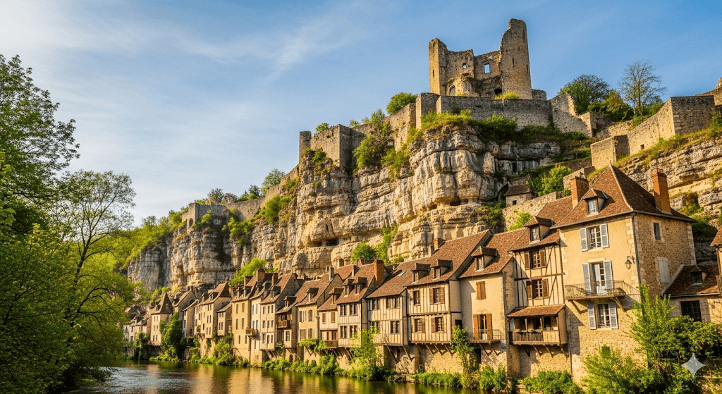 Illustration : De l'abbaye de Saint-Savin (UNESCO) aux villages classés comme Angles-sur-l'Anglin, la Vienne offre un patrimoine roman et médiéval d'une grande richesse.
