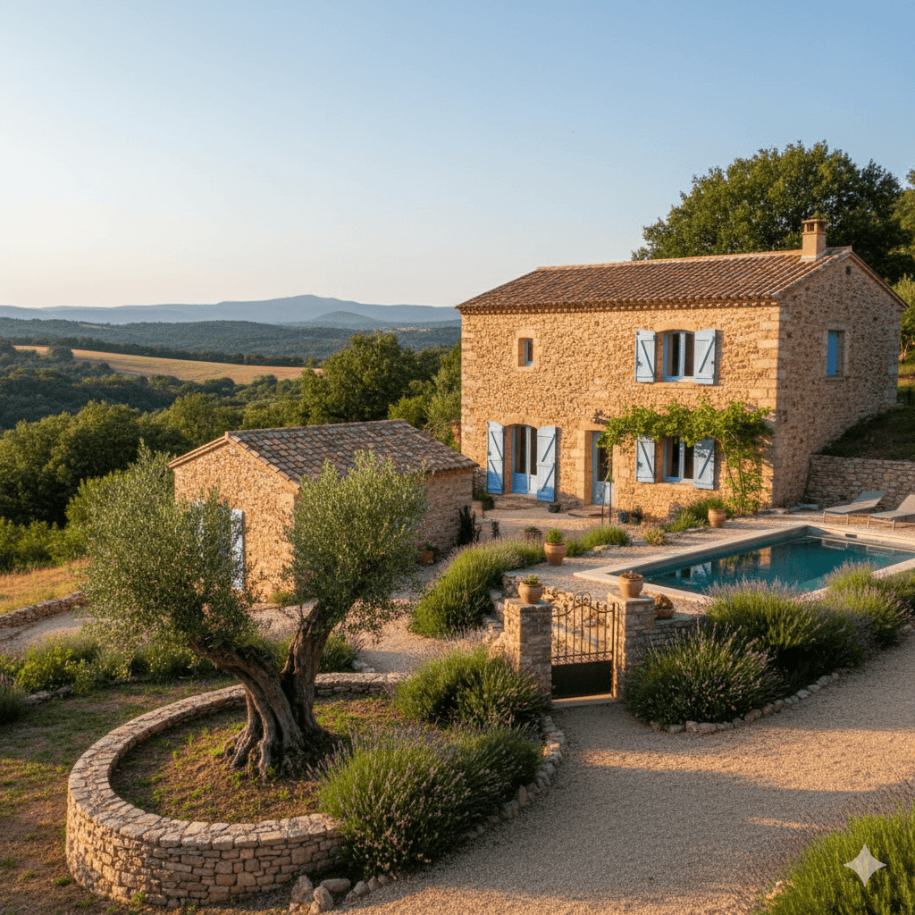 Illustration : L'Ardèche séduit par ses biens authentiques : mas en pierre, bergeries rénovées, maisons de village... Un marché de caractère pour ceux qui recherchent le charme de l'ancien.