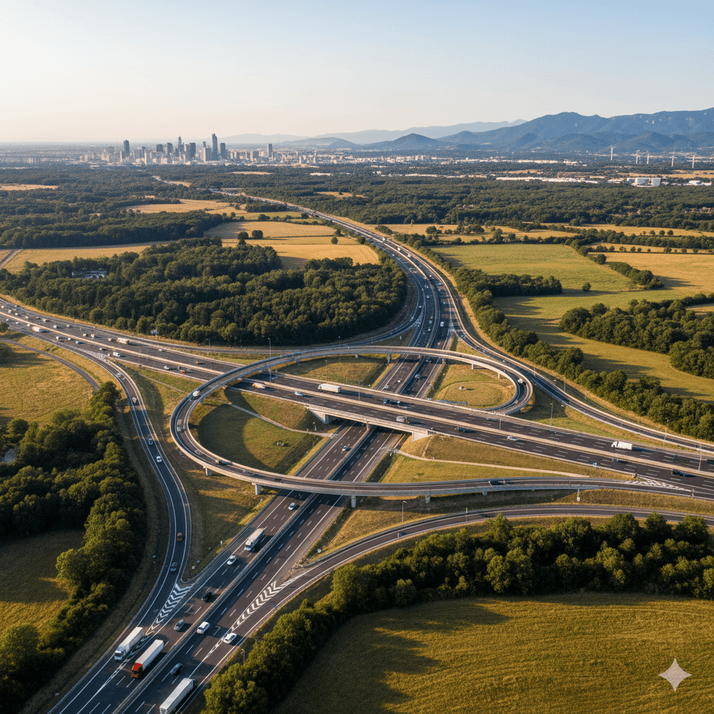 Illustration : Grâce à sa proximité avec l'autoroute A7, l'Ardèche est facilement accessible depuis Lyon, Marseille et Montpellier, offrant un accès privilégié au sud de la France.