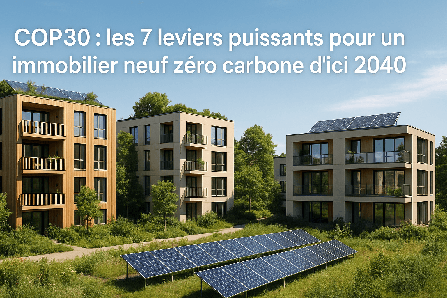 Immobilier neuf zéro carbone