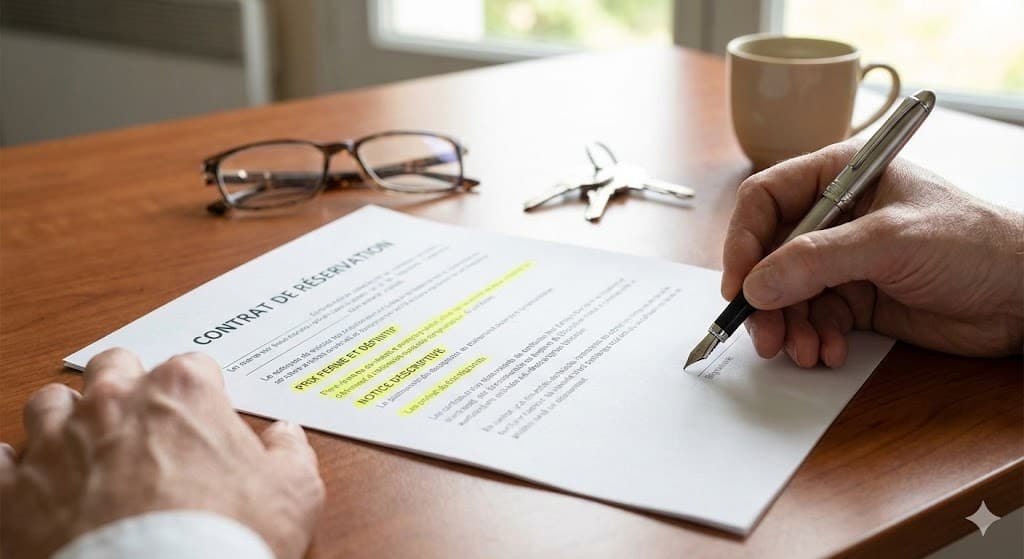 Le contrat de réservation VEFA : les 5 clauses à vérifier avant de signer